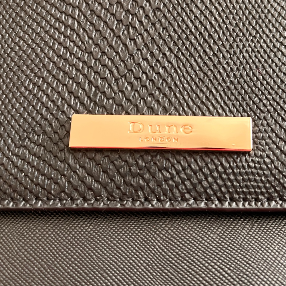DUNE London Black Oversized Clutch - Picture 3 of 10
